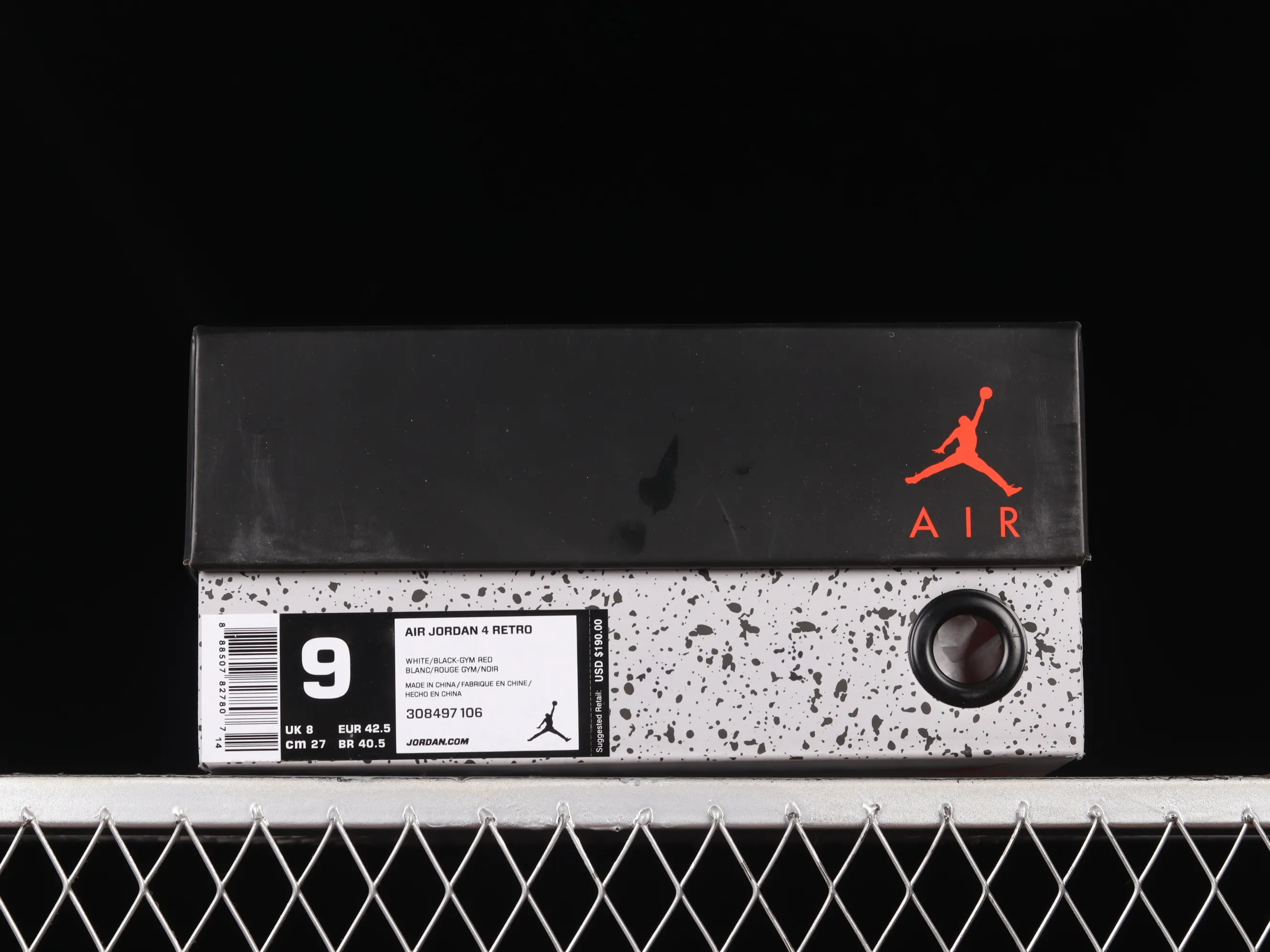 All categories Air Jordan Jordan series basketball shoes Air Jordan 4 Pure original Air Jordan 4 Motorsport AJ4 Joe 4 racing white and red 308497-106